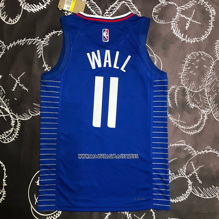 John Wall NO 11 Camiseta Los Angeles Clippers Icon 2020-21 Azul